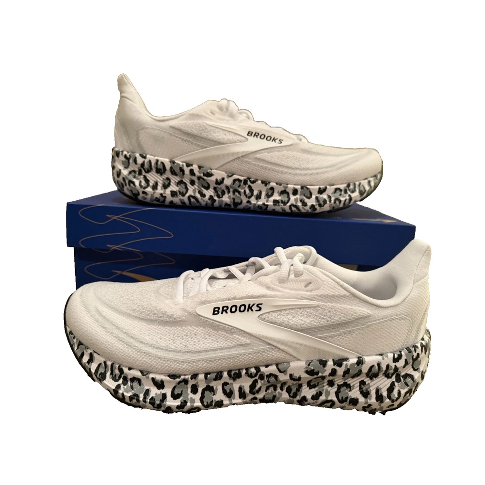 NIB Brooks Revel 9 Leopard Print - Size 8 Women's